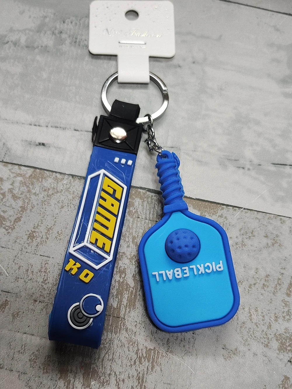 Pickleball Paddle Keychain - Multiple Colors  Paddle & Ball Keyring